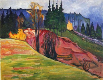 de Thuringewald 1905 Edvard Munch Pinturas al óleo